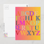 Carte Postale Alphabet (Devant / Derrière)