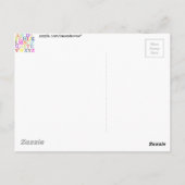 Carte Postale Alphabet (Dos)
