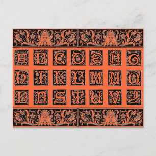 Carte postale Alphabet