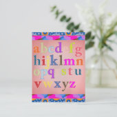 Carte postale Alphabet (Debout devant)