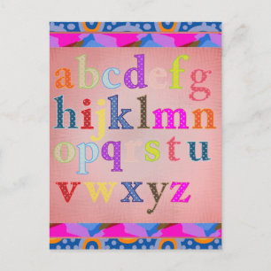 Carte postale Alphabet
