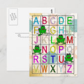 Carte Postale Alphabet (Devant / Derrière)