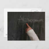 Carte postale Alphabet (Devant / Derrière)