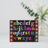 Carte Postale Alphabet (Debout devant)