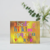 Carte postale Alphabet (Debout devant)
