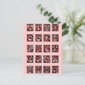 Carte postale Alphabet (Debout devant)