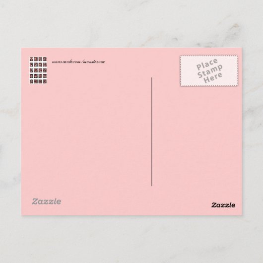 Carte postale Alphabet (Dos)