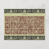 Carte postale Alphabet (Devant)