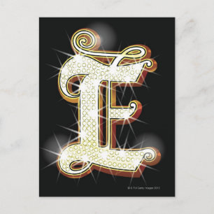 Carte Postale Alphabet à bille E