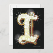 Carte Postale Alphabet à bille I (Devant / Derrière)