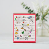 Carte Postale Alphabet A-Z (Debout devant)
