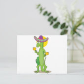 Carte Postale Alphabet animal Iguana (Debout devant)