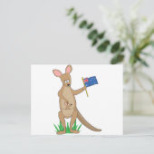 Carte Postale Alphabet animal Kangaroo (Debout devant)