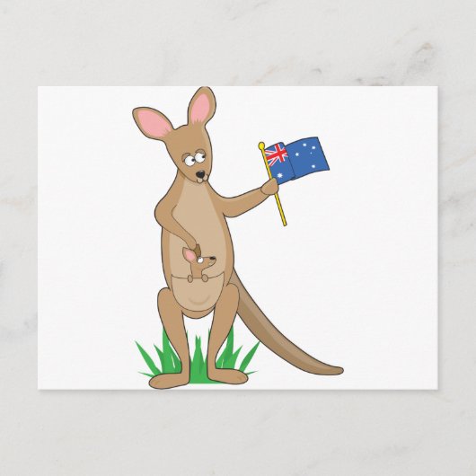 Carte Postale Alphabet animal Kangaroo (Devant)