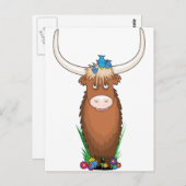 Carte Postale Alphabet animal Yak (Devant / Derrière)