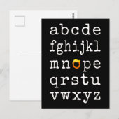 Carte Postale Alphabet anti-Trump - Nope V (Devant / Derrière)