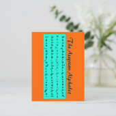 Carte Postale alphabet assyrien (Debout devant)