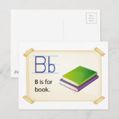 Carte Postale Alphabet B (Devant / Derrière)