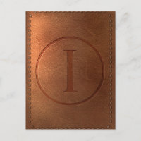 alphabet cuir lettre I