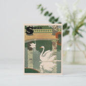 Carte Postale Alphabet cygne blanc (Debout devant)