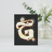 Carte Postale alphabet de bille G (Debout devant)