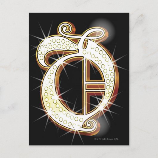 Carte Postale alphabet de bille O (Devant)