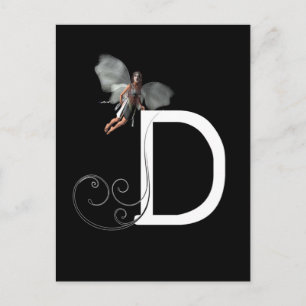 Carte Postale Alphabet de fées