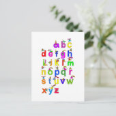 Carte Postale Alphabet Enfants (Debout devant)