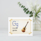 Carte Postale Alphabet L (Debout devant)