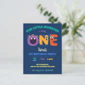 Carte Postale Alphabet Monsters 1er Anniversaire Notre Petit Mon (Debout devant)