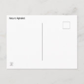 Carte Postale Alphabet naturel (Dos)