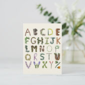 Carte Postale Alphabet naturel (Debout devant)