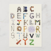 Carte postale Alphabet Objet | Retour à l'école AB (Devant)