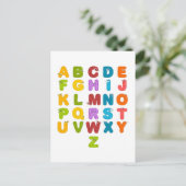 Carte Postale Alphabet pour enfants (Debout devant)