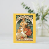 Carte Postale Alphonse (Alfons) Mucha Chocolat Idéal (Debout devant)