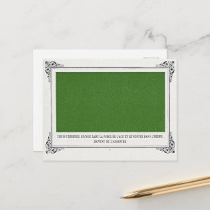 Carte Postale Alphonse Allais, Avril Fools, Vert, Art Abstrait