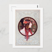 Carte Postale Alphonse Mucha (Devant / Derrière)