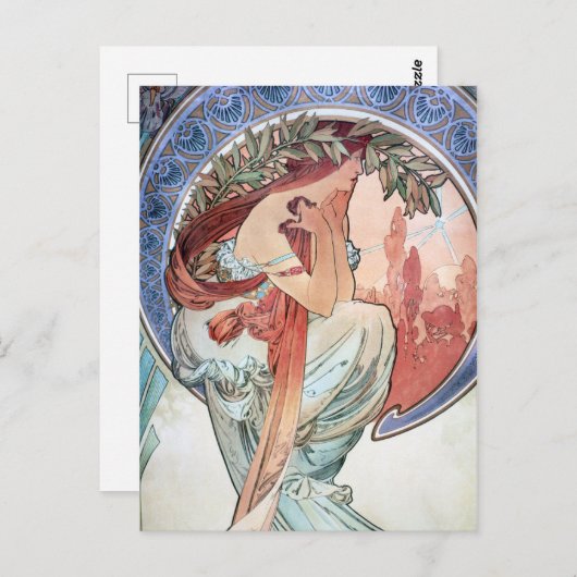 Carte Postale Alphonse Mucha (Devant / Derrière)