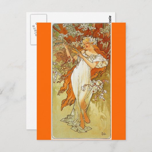 Carte Postale Alphonse Mucha (Devant / Derrière)