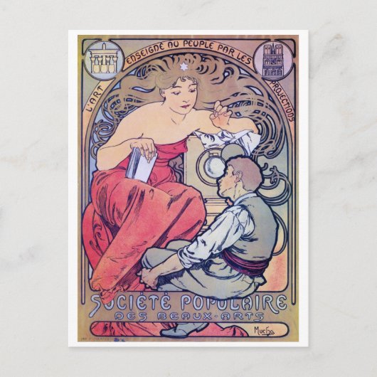 Carte Postale Alphonse Mucha (Devant)