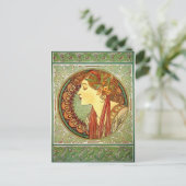 Carte postale Alphonse Mucha Art Nouveau (Debout devant)