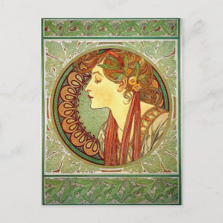 Carte postale Alphonse Mucha Art Nouveau