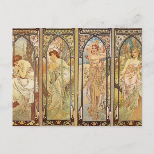 Carte Postale Alphonse Mucha - Art Nouveau Master (Devant)