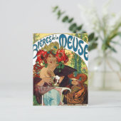 Carte Postale Alphonse Mucha Bieres De La Meuse (Debout devant)