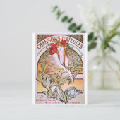 Carte Postale Alphonse Mucha. Chansons D'Aieules, c.1898 (Debout devant)