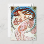 Carte Postale Alphonse Mucha Dance (Devant / Derrière)