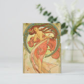 Carte Postale Alphonse Mucha - Danse (Debout devant)