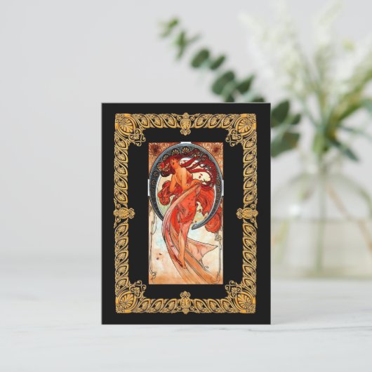 Carte Postale Alphonse Mucha - Danse (Debout devant)