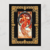 Carte Postale Alphonse Mucha - Danse (Devant)