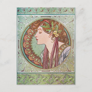 Carte Postale Alphonse Mucha Goddess Art